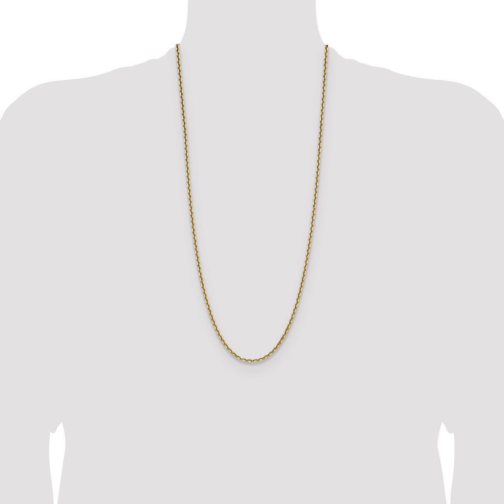 14k 3.25mm D/C French Link Chain