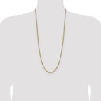 14k 3.25mm D/C French Link Chain