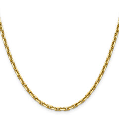 14k 3.90mm D/C French Link Chain