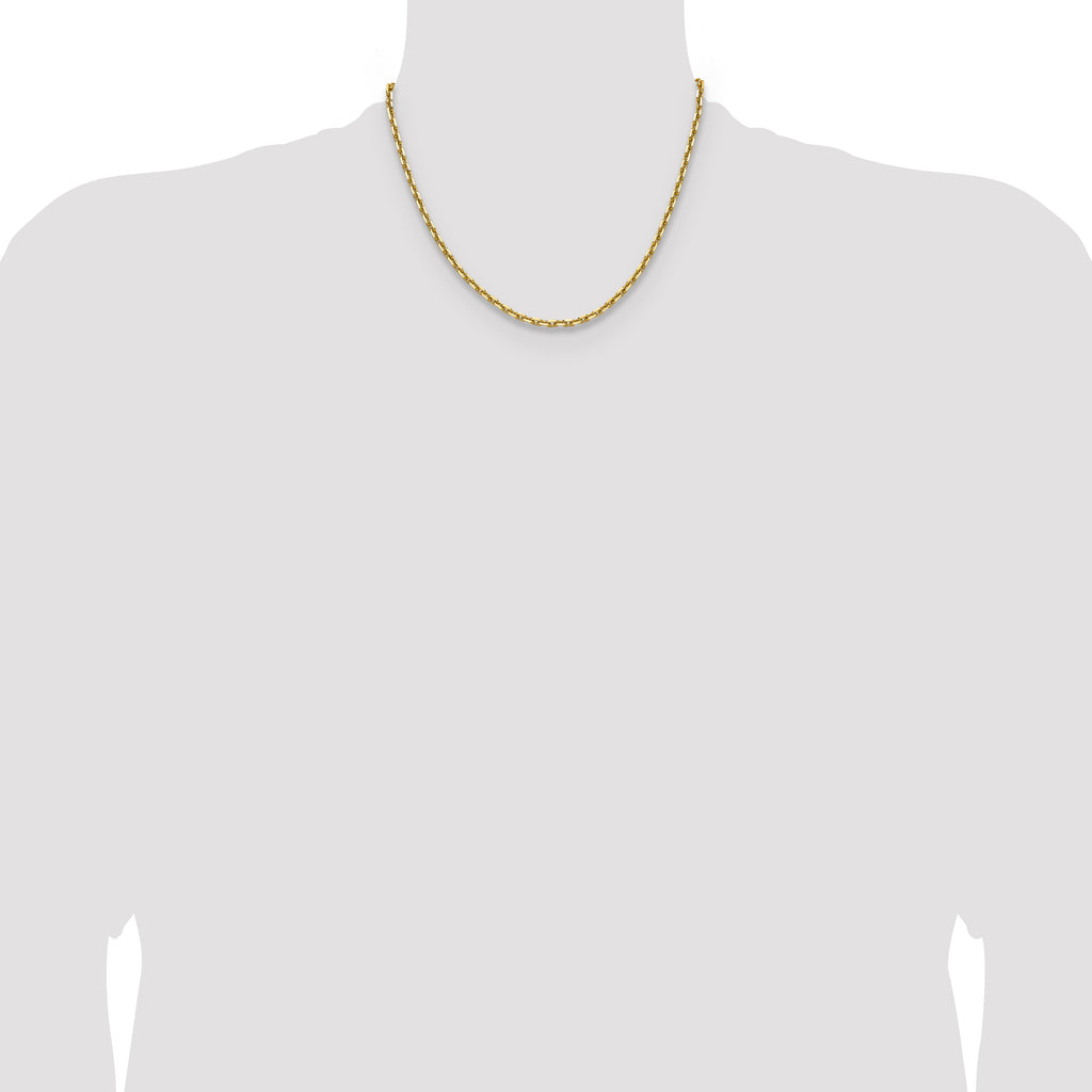 14k 3.90mm D/C French Link Chain