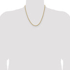 14k 3.90mm D/C French Link Chain