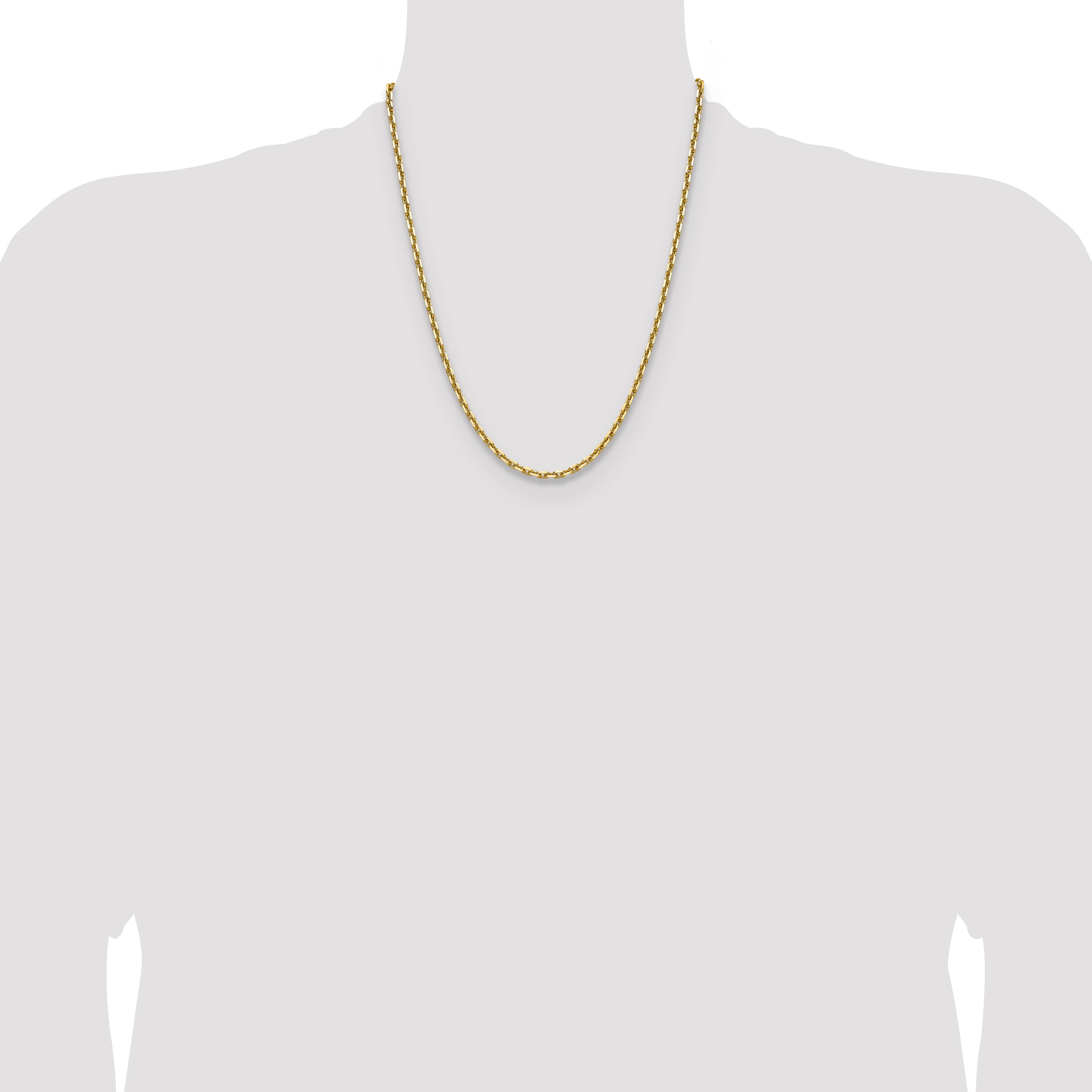 14k 3.90mm D/C French Link Chain