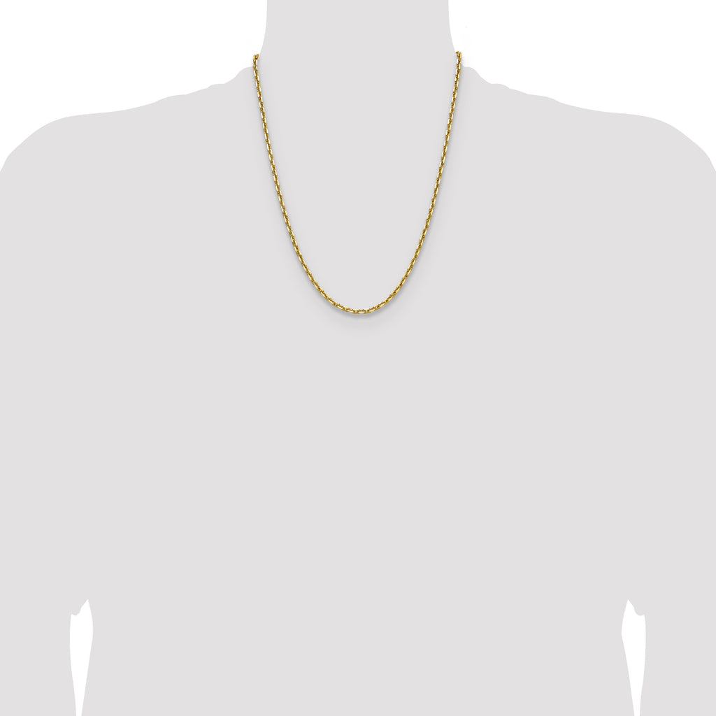 14k 3.90mm D/C French Link Chain