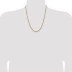 14k 3.90mm D/C French Link Chain