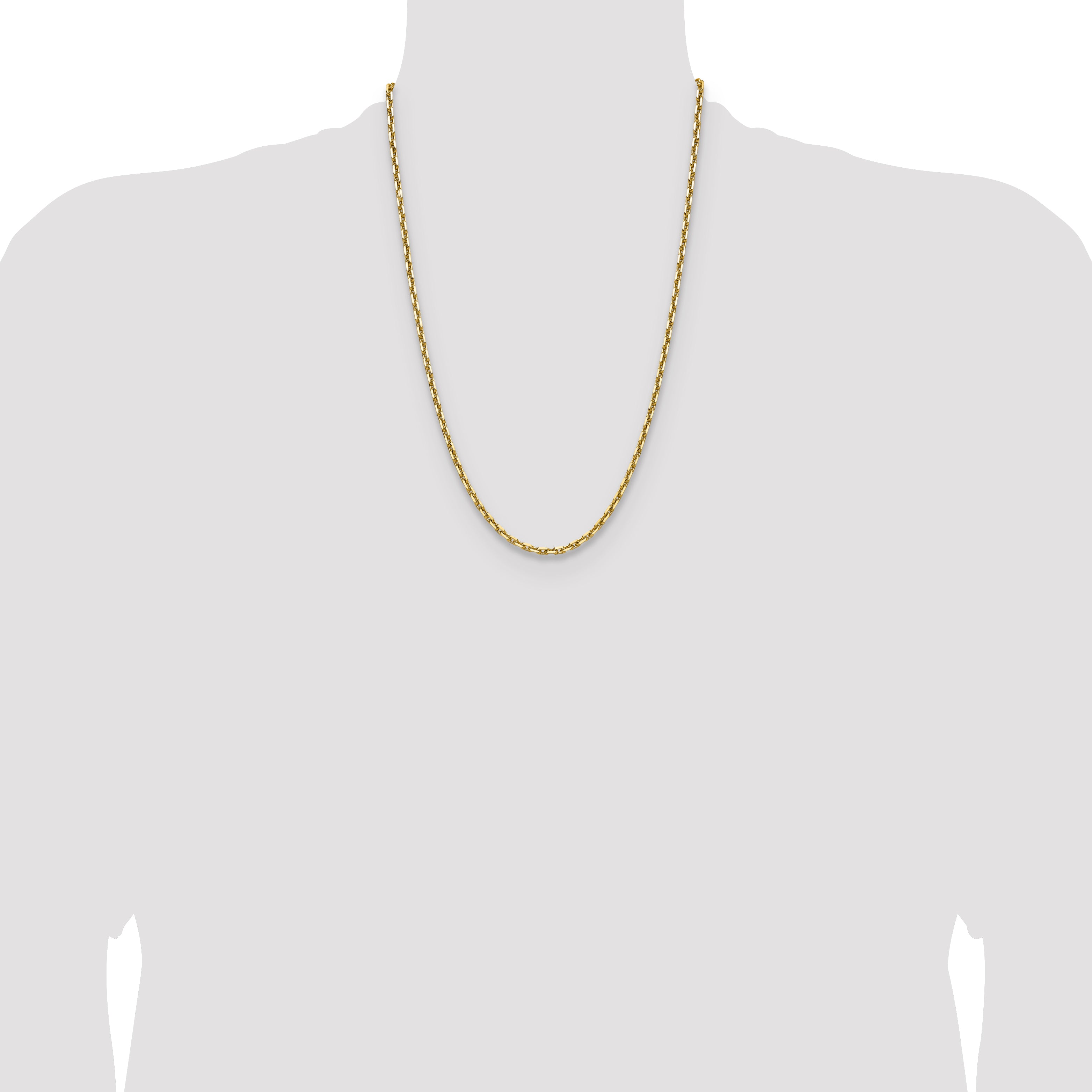 14k 3.90mm D/C French Link Chain
