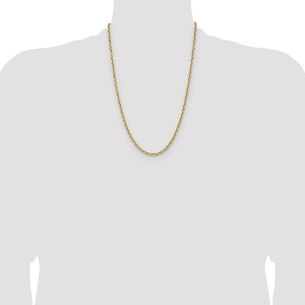 14k 3.90mm D/C French Link Chain