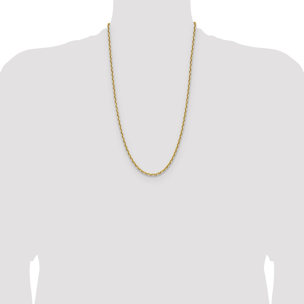 14k 3.90mm D/C French Link Chain