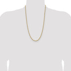 14k 3.90mm D/C French Link Chain
