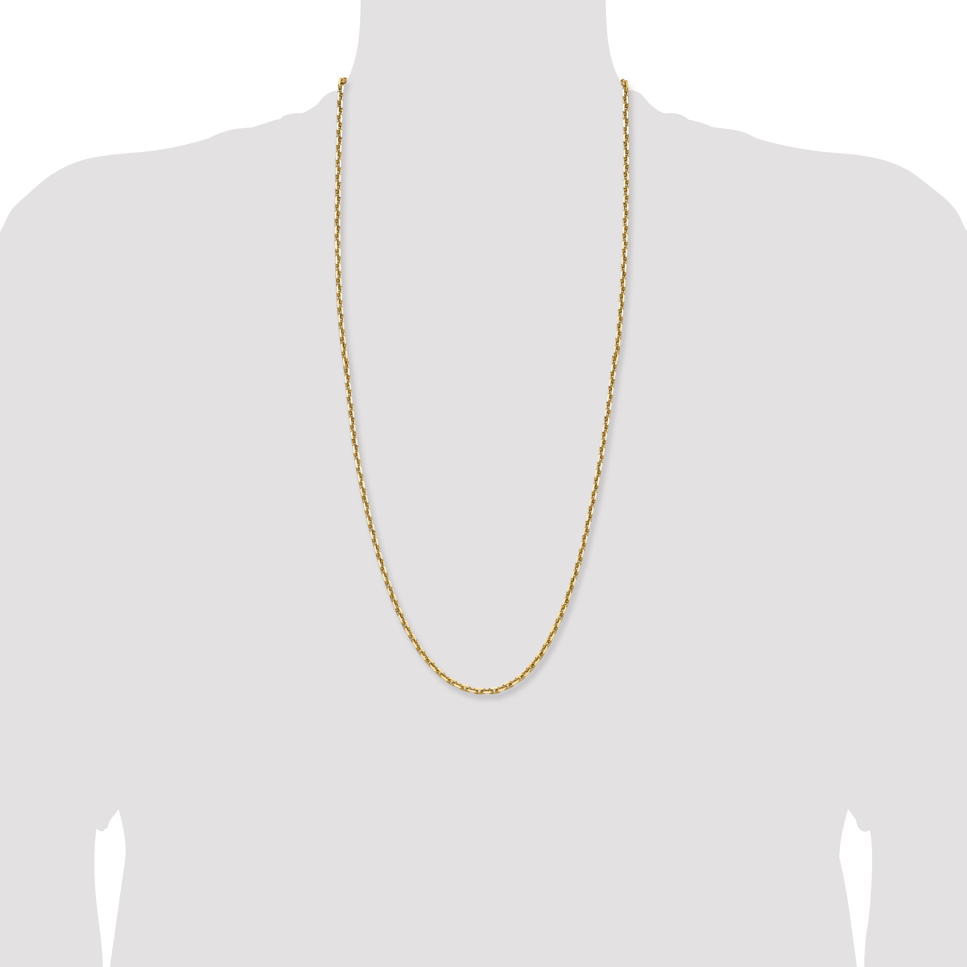 14k 3.90mm D/C French Link Chain