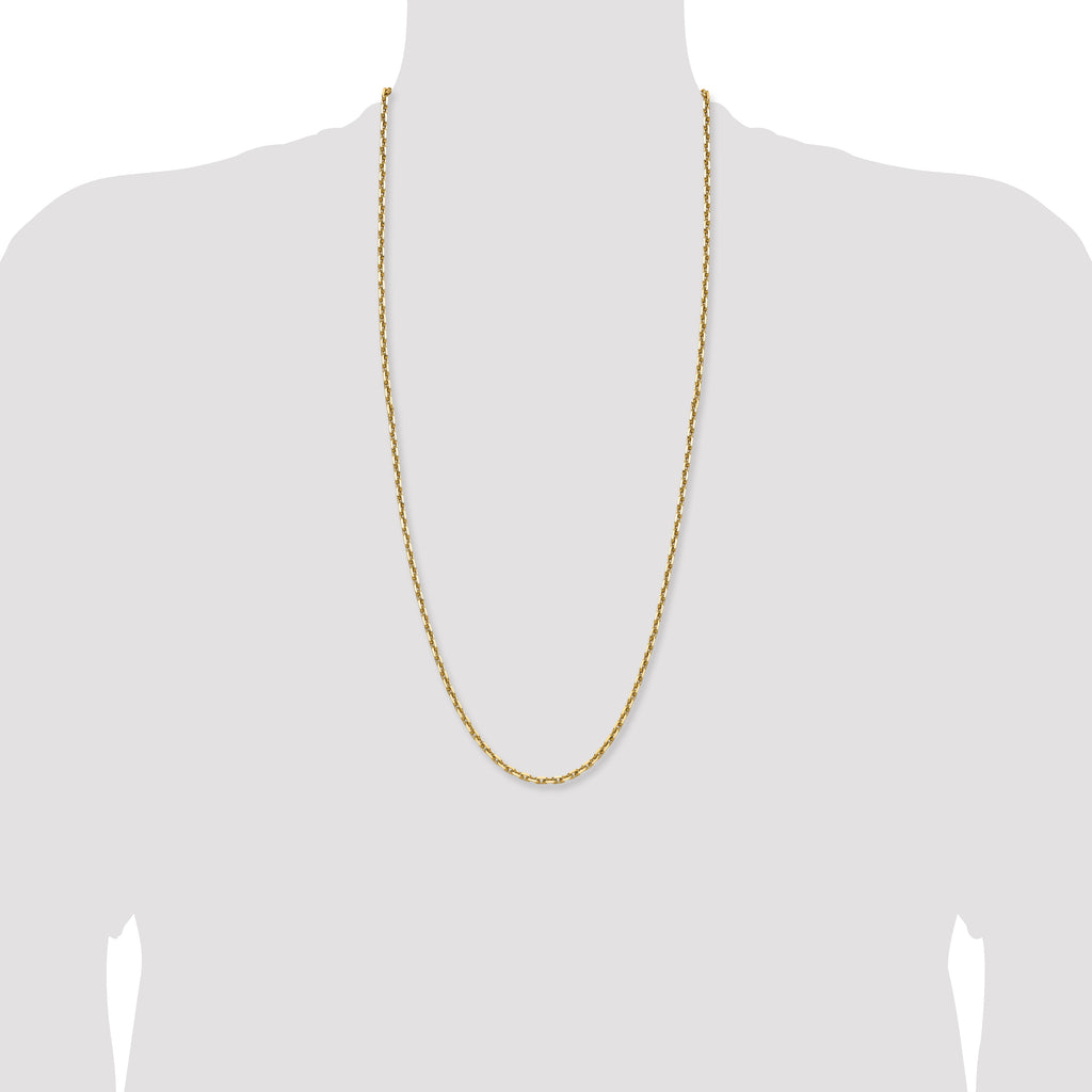 14k 3.90mm D/C French Link Chain