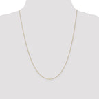 14K .8mm Diamond-Cut Cable with Spring Ring Clasp Chain