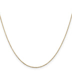 14K .8mm Diamond-Cut Cable with Lobster Clasp Chain