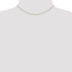 14K .8mm Diamond-Cut Cable with Lobster Clasp Chain