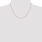 14K .8mm Diamond-Cut Cable with Lobster Clasp Chain
