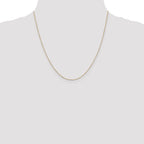 14K .8mm Diamond-Cut Cable with Lobster Clasp Chain