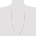 14K .8mm Diamond-Cut Cable with Lobster Clasp Chain