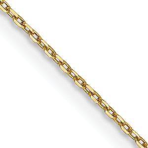 Diamond-Cut Cable Chain Necklace in 14K Yellow Gold, 0.8mm, 14–30 Inch - Sophia Jewelers