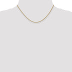 14K 16 inch 1.5mm Lightweight Flat Anchor Link with Lobster Clasp Pendant Chain