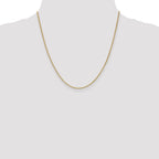 14K 20 inch 1.5mm Lightweight Flat Anchor Link with Lobster Clasp Pendant Chain