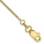 14K 1mm Round Open Link Cable with Lobster Clasp Chain