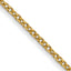 14K Yellow Gold Solid Cable Chain Necklace 1mm