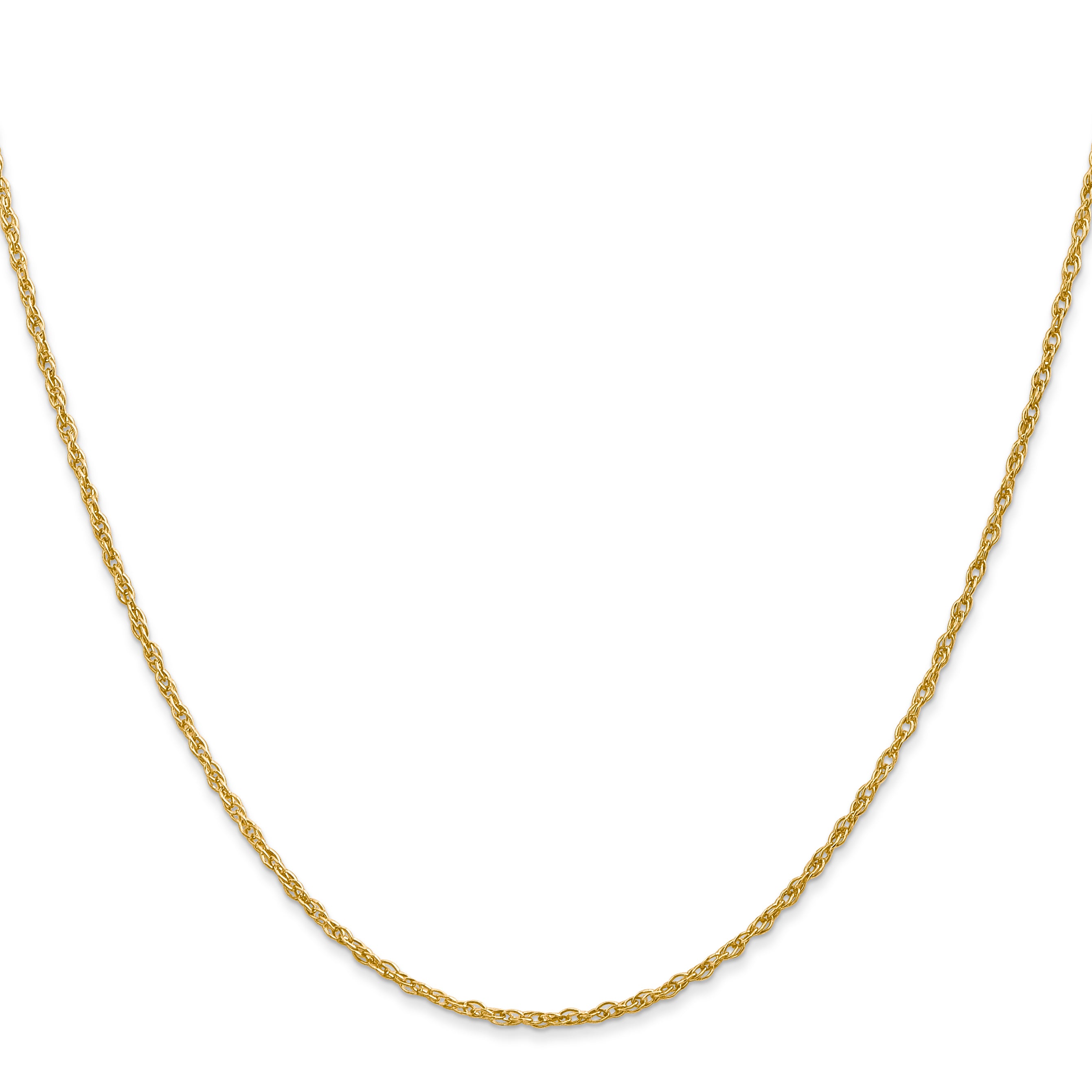 Heavy Baby Rope Chain in 14K Yellow Gold, 1.3mm Secondary image