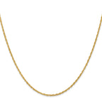 14K 30 inch 1.3 Heavy Baby Rope with Lobster Clasp Chain