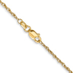 14K 30 inch 1.3 Heavy Baby Rope with Lobster Clasp Chain