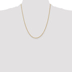 14K 22 inch 1.3 Heavy Baby Rope with Lobster Clasp Chain