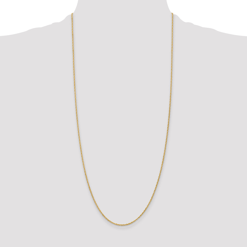 14K 30 inch 1.3 Heavy Baby Rope with Lobster Clasp Chain