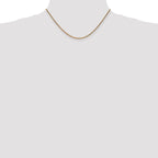 14K 1.7mm Diamond-Cut Spiga with Lobster Clasp Chain