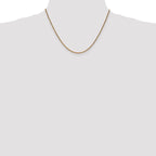 14K 1.7mm Diamond-Cut Spiga with Lobster Clasp Chain