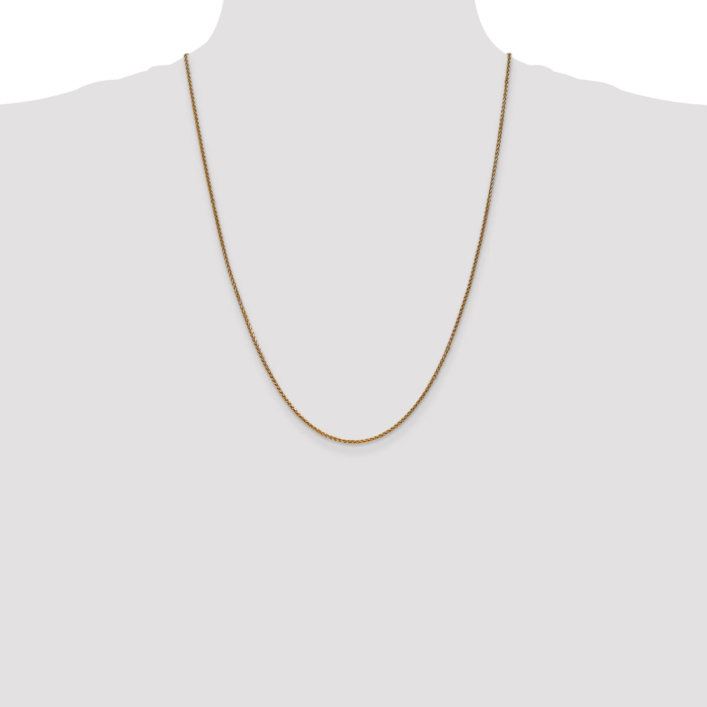 14K 1.7mm Diamond-Cut Spiga with Lobster Clasp Chain