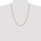 14K 1.7mm Diamond-Cut Spiga with Lobster Clasp Chain