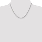 14K White Gold 18 inch 4mm Parisian Wheat with Lobster Clasp Chain
