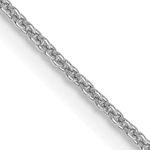 Cable Chain Necklace in 14K White Gold, 0.9mm - Sophia Jewelers