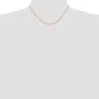 14K 16 inch 1.10mm Singapore with Spring Ring Clasp Chain