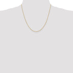 14K 20 inch 1.10mm Singapore with Spring Ring Clasp Chain