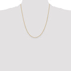14K 22 inch 1.10mm Singapore with Spring Ring Clasp Chain
