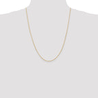 14K 24 inch 1.10mm Singapore with Spring Ring Clasp Chain