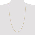 14K 30 inch 1.10mm Singapore with Spring Ring Clasp Chain