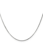 14K White Gold .9mm Curb with Spring Ring Clasp Pendant Chain Pendant Chain