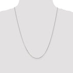 14K White Gold .9mm Curb with Spring Ring Clasp Pendant Chain Pendant Chain