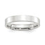 Platinum 4mm Polished Flat Wedding Band