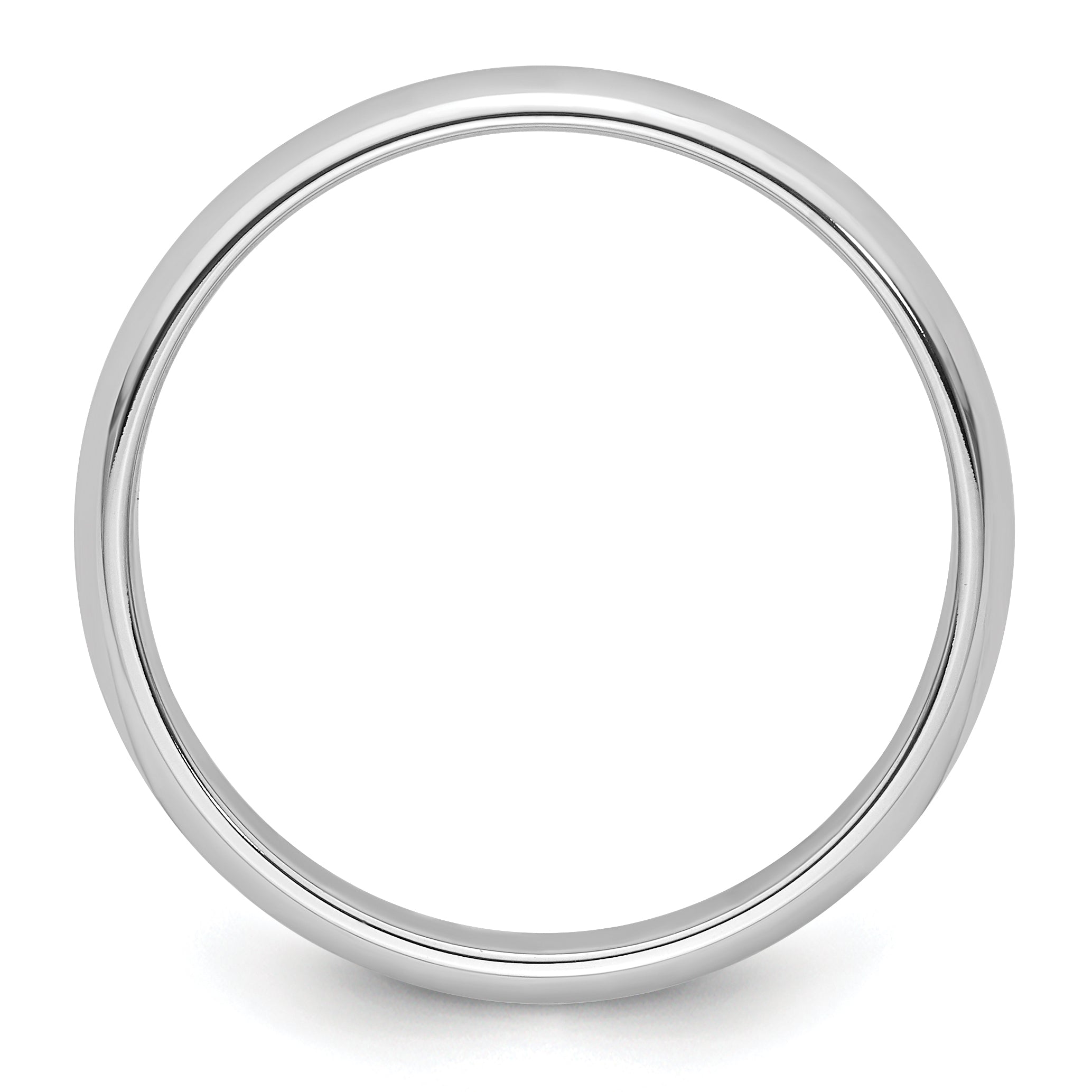 Platinum 4mm Half Round Wedding Band Secondary image