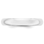Platinum 4mm Half Round Wedding Band