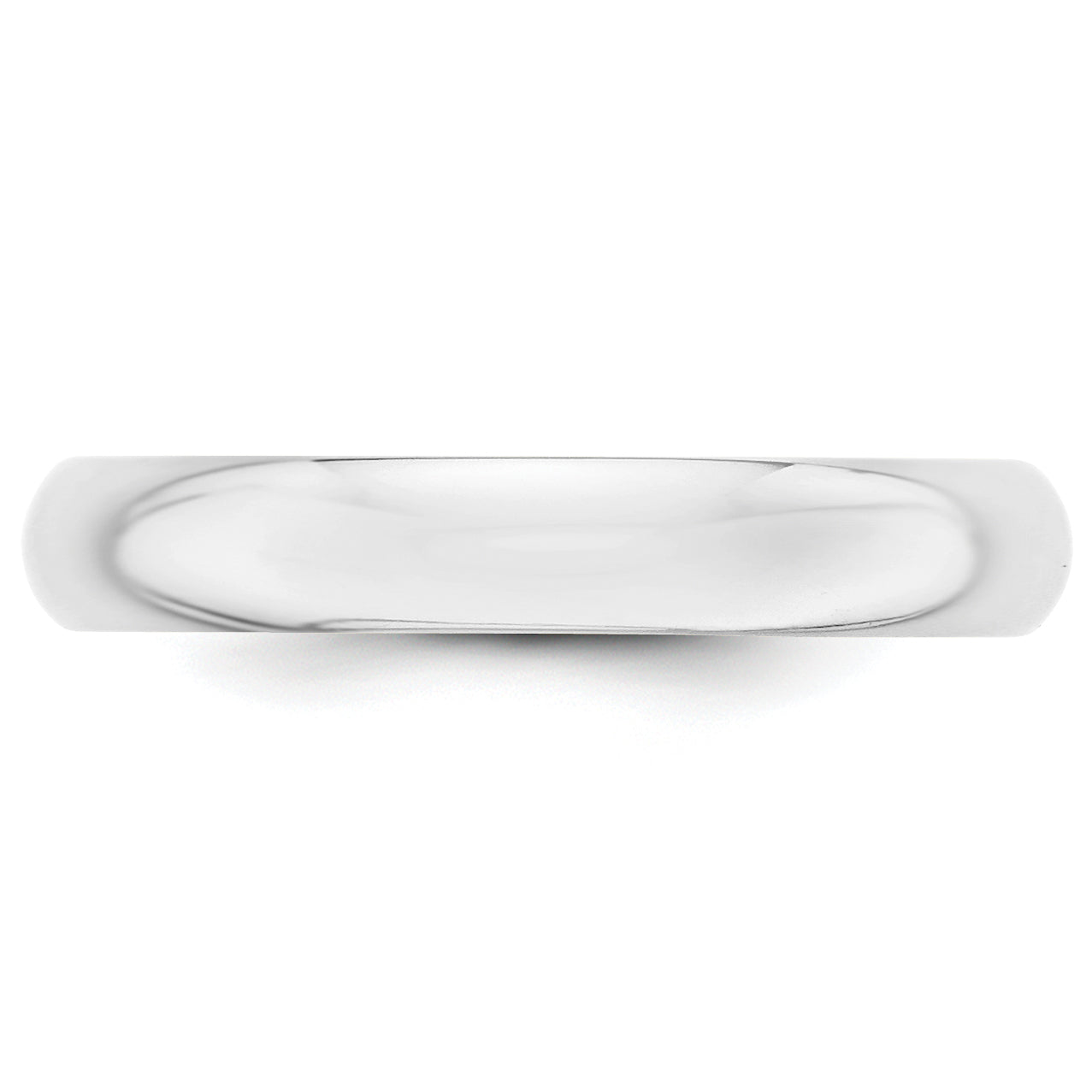 Platinum 4mm Half Round Wedding Band