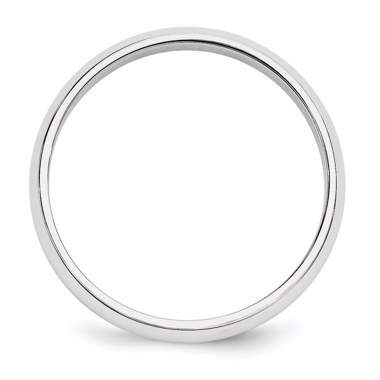 Platinum 5mm Half Round Wedding Band Size 4 Secondary image