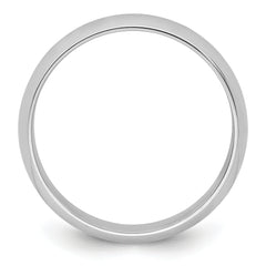 Platinum 6mm Half Round Wedding Band Size 12