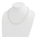 14k 5-6mm White Round Akoya Saltwater Cultured Pearl Necklace